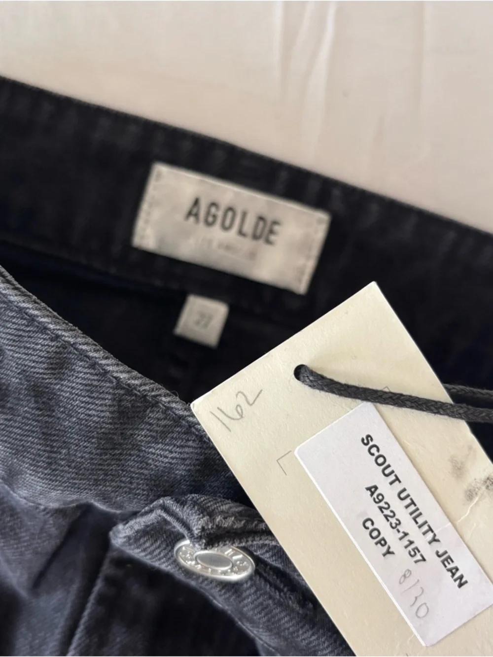 NWT Agolde Scout Utility Jeans  size 27 - Picture 5 of 6